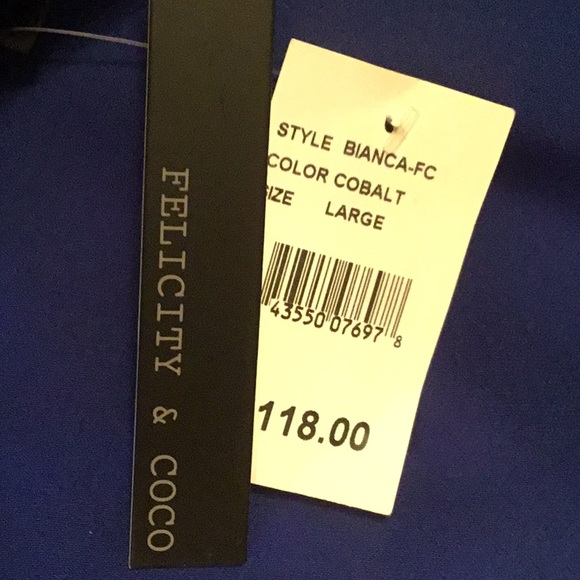 NWT~fLiRtY Felicity&Coco Bianca Cobalt Fit/Flare - Picture 6 of 6